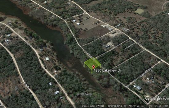 0.323 acres Caldwell, TX lake front property